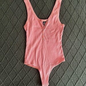 Pink Tank Top Bodysuit